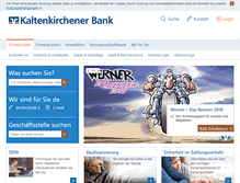 Tablet Screenshot of kaltenkirchener-bank.de